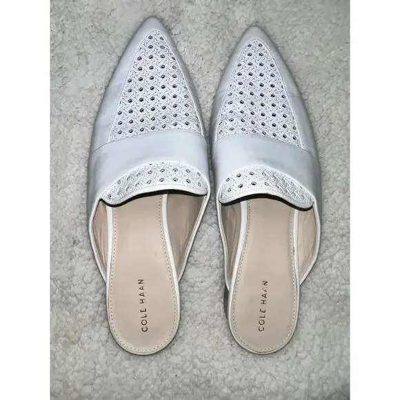 Cole Haan white Pointed Toe Mules - size 10 - Picture 4 of 8